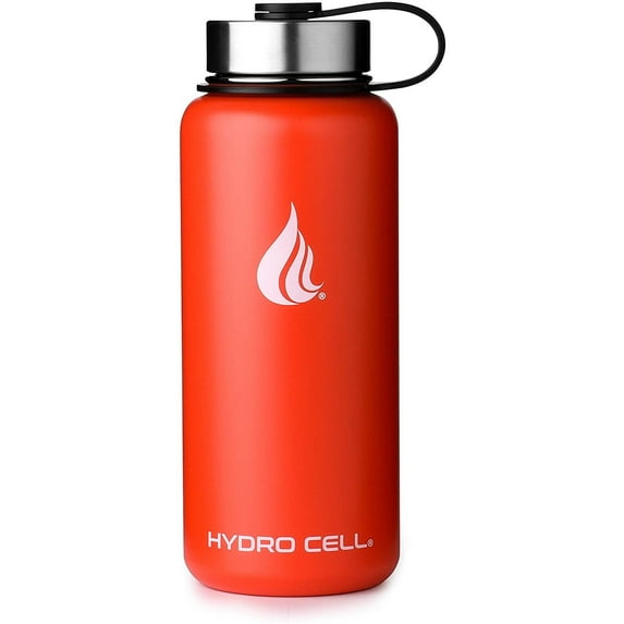 32oz (Fluid Ounces) Wide Mouth Hydro Cell Stainless Steel Water Bottle Red