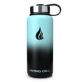 thumbnail image 1 of 32oz (Fluid Ounces) Wide Mouth Hydro Cell Stainless Steel Water Bottle Teal/Black, 1 of 2