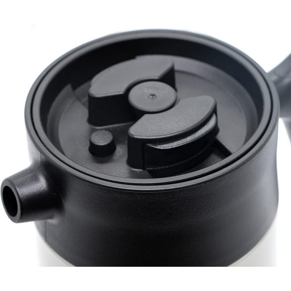 32oz Insulated French Press Coffee Maker with Wood Grain Handle, Large Capacity for Coffee, Tea, Cold Brew