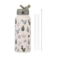 thumbnail image 1 of 32oz Large Capacity Kids Insulated Water Bottle with Straw Lid Stainless Steel Kid Cup Travel Tumbler Double Wall Vacuum Leak Proof Portable Toddler Water Bottle, 1 of 2