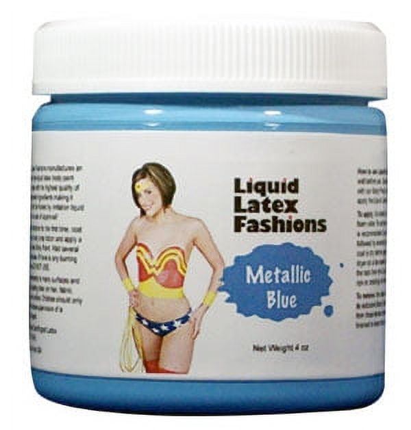 32oz Metallic Blue Liquid Latex *Ammonia Free* Body Paint