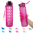thumbnail image 1 of 32oz Motivational Water Bottles with Time Marker & Straw, Leak-proof BPA Free Non-Toxic 1L Bottle, Portable Water Jug for Fitness Sports, 1 of 7