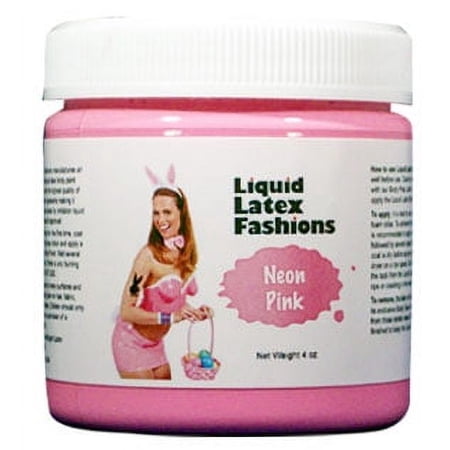 32oz Neon Pink Liquid Latex *Ammonia Free* Body Paint