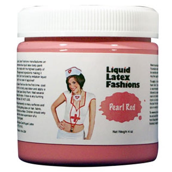 32oz Pearl Red Liquid Latex *Ammonia Free* Body Paint