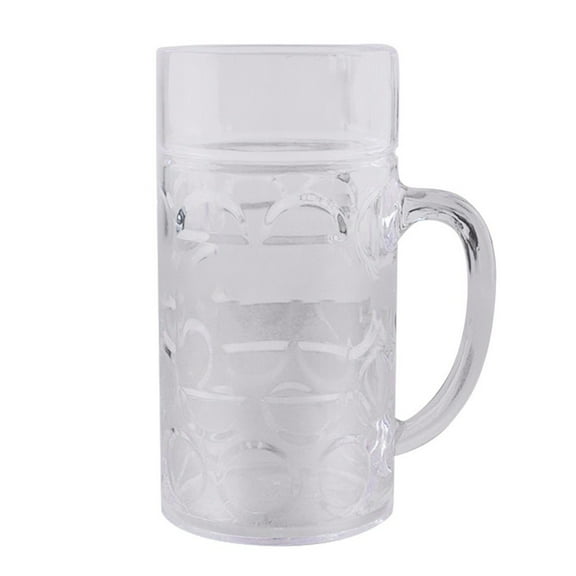 32oz Pineapple Shaped Plastic Beer Mug With Handle Thick SAN Material Reusable Large Capacity Daily Drinking Cup