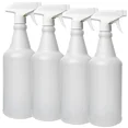 thumbnail image 1 of 32 oz. Plastic Trigger Spray Bottles, Chemical Resistant, Heavy Duty, Commercial, 4-Pack, 1 of 3