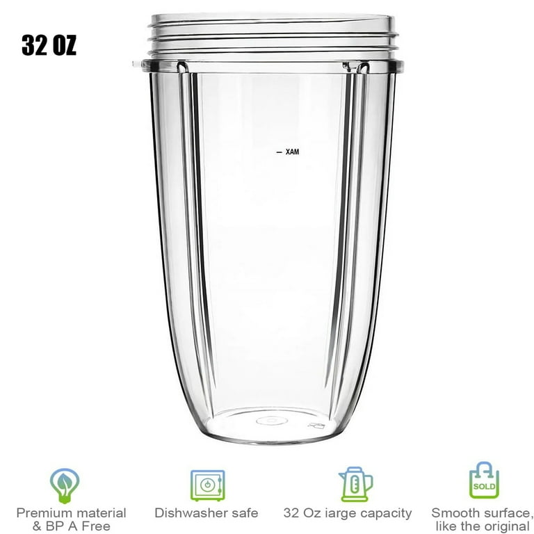 Nutribullet 900W 32oz Replacement Cup with Blender