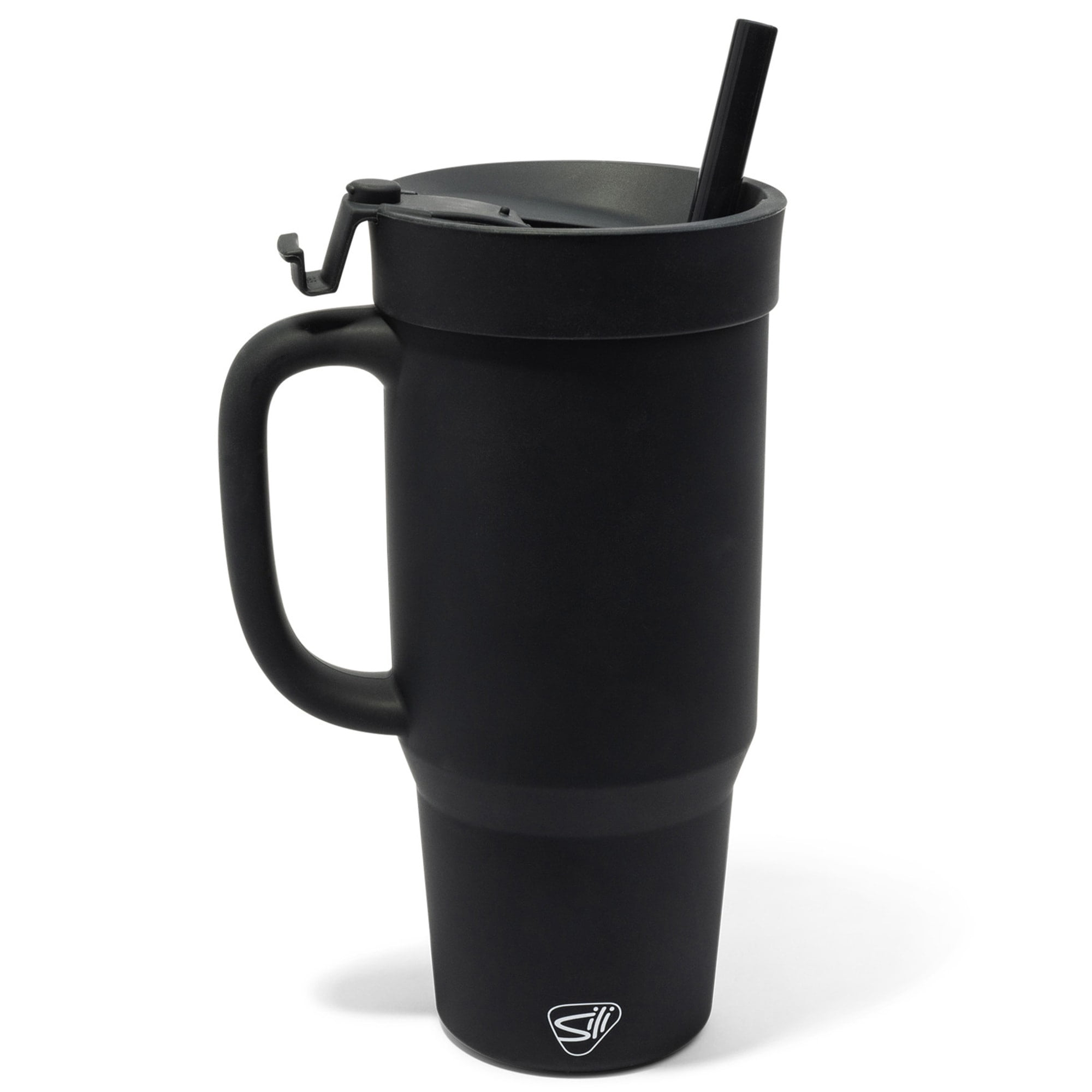 32oz Silicone Humbler W/ Lid & Straw, Classic Black