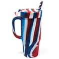 thumbnail image 1 of 32oz Silicone Humbler W/ Lid & Straw, The Patriot (Red, White, Blue), 1 of 6