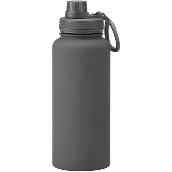 32oz Space Water Bottle Large Metal Stainless Steel Water Flask Big Sports Travel Mens Water Bottle for Gym Hiking (Gray)