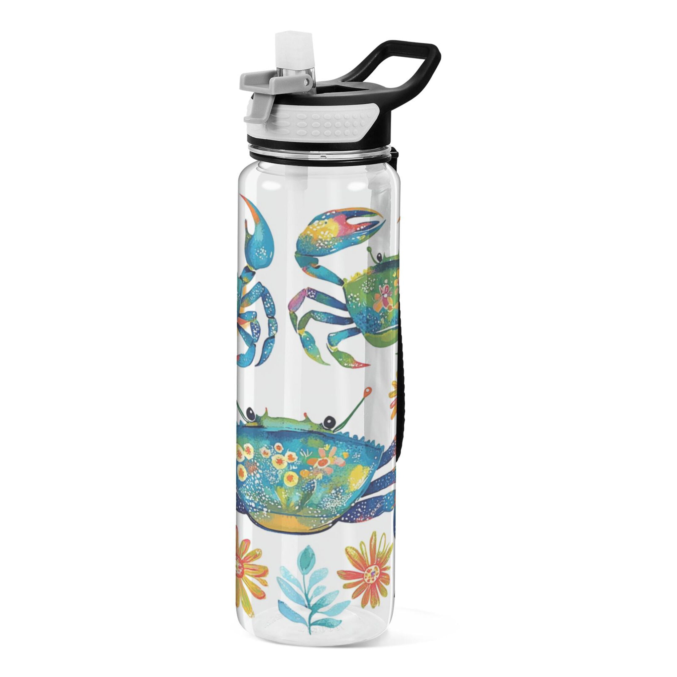 Personalized Cute Kids Water Bottle With Straw - BPA-Free, Leak Proof, Reusable For School, Sports, Travel