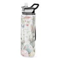 thumbnail image 1 of 32oz Transparent Sports Water Bottle with Straw for Kids Adults Outdoor School Gym Fitness Easter Pattern, 1 of 7