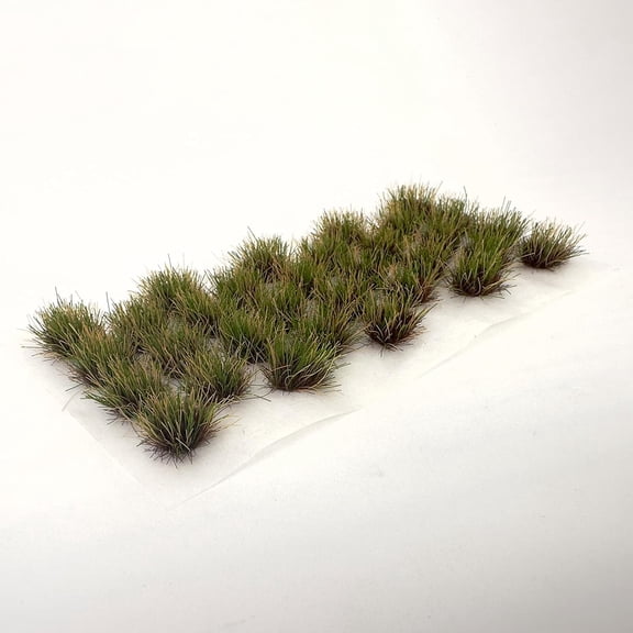 32pcs 8mm Tall Diorama-Flowers-Grass Miniature Bushes Forest Green Static-Grass for Model-Train-Scener Wargaming-Terrain Dioramas & DIY Crafts