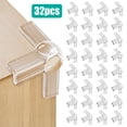 thumbnail image 1 of 32pcs Furniture Corner Protectors, TSV Clear Silicone Chair Leg Proofing Corner Guards for Home & Office Safety, 1 of 7