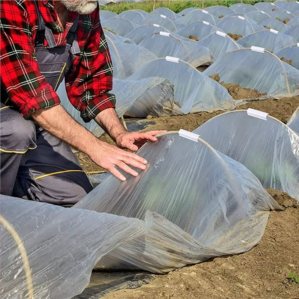 32pcs Greenhouse Pipe Clamps Great Toughness PVC Fixing Clamps for