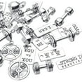 thumbnail image 1 of 32pcs Sport Charms Barbell Dumbbell Kettle Bell Weightlifting Charms Pendants for Necklace Bracelets Jewellery Making Crafting,14 Styles, 1 of 7
