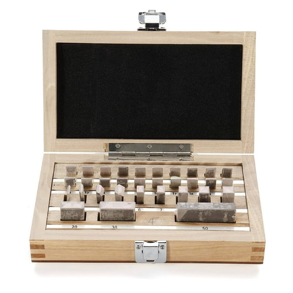 32pcs Steel Metric Gauge Block Grade 0 Slip Jo Blocks 1.005-50mm Woodworking Setup Blocks Height Gauge Measure Tools
