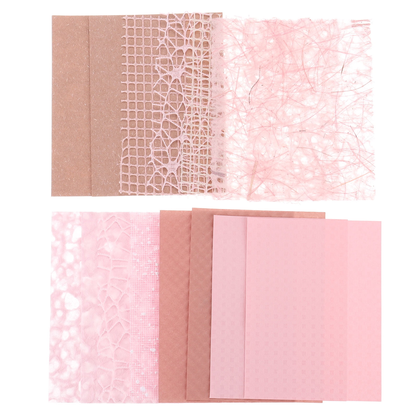 32pcs Textured Scrapbook Paper Vintage Scrapbooking Handmade Paper for Journal Craft Diary,Pink