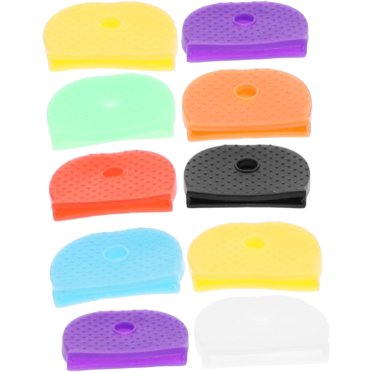 80 Pcs Key Cover Caps Key Identifier Caps Round Square Key Label Tags