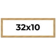 thumbnail image 1 of 32x10 Frame Beige Real Wood Picture Frame Width 1.25 inches | Interior Frame Depth 0.5 inches |, 1 of 8