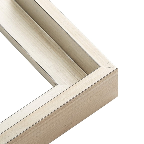 32x11 Canvas Frame White Solid Wood Floater Frame Width 1.75 Inches | Interior Frame Depth 1 1/8
