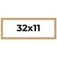 thumbnail image 1 of 32x11 Frame Beige Real Wood Picture Frame Width 1.25 inches | Interior Frame Depth 0.5 inches |, 1 of 8