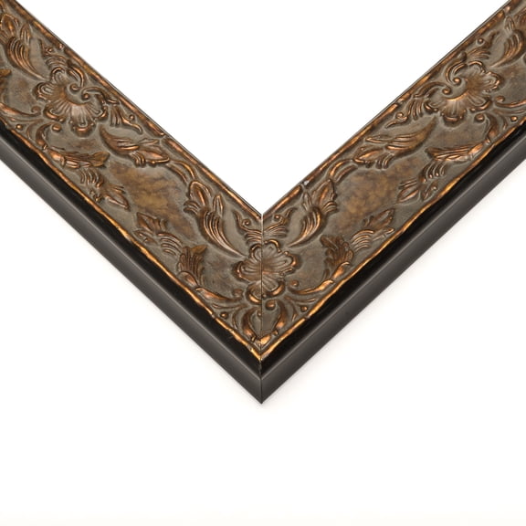 32x11 Frame Brown Solid Wood Picture Frame Width 1.75 Inches | Interior Frame Depth 0.375 Inches |