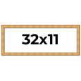 thumbnail image 1 of 32x11 Frame Gold Rustic Solid Wood Picture Frame | 1.25 Inch Wide Moulding | Rustique Gold, 1 of 8