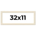 thumbnail image 1 of 32x11 Frame White Real Wood Picture Frame Width 1.5 inches | Interior Frame Depth 0.5 inches | Barn, 1 of 8