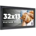 thumbnail image 1 of 32x13 Frame Black Passaggi Solid Wood Picture Frame Width 1.5 Inches | Interior Depth 0.5 Inches |, 1 of 8