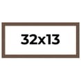 thumbnail image 1 of 32x13 Frame Brown Farmhouse Solid Wood Picture Frame Width 1.5 Inches | Interior Frame Depth 0.5, 1 of 8