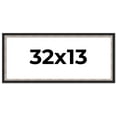 thumbnail image 1 of 32x13 Frame Silver Real Wood Picture Frame Width 1.25 Inches | Interior Frame Depth 0.75 Inches |, 1 of 8