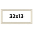 thumbnail image 1 of 32x13 Frame White Real Wood Picture Frame Width 1.75 inches | Interior Frame Depth 0.5 inches |, 1 of 8