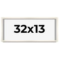 thumbnail image 1 of 32x13 Frame White Wheat Solid Wood Picture Frame | Moulding Width 0.75 Inches | Interior Depth 0.5, 1 of 8