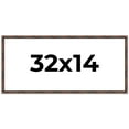 thumbnail image 1 of 32x14 Frame Brown Bamboo with Dark Coffee/Walnut Finish | Solid Wood Picture Frame Width 0.75, 1 of 8