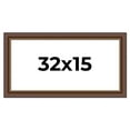 thumbnail image 1 of 32x15 Copper and Brown Real Wood Picture Frame Width 2 inches | Interior Frame Depth 0.5 inches |, 1 of 8