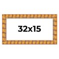 thumbnail image 1 of 32x15 Frame Beige Real Wood Picture Frame Width 3 inches | Interior Frame Depth 0.5 inches |, 1 of 8