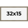 thumbnail image 1 of 32x15 Frame Gray Barnwood Rustic Solid Wood Picture Frame | 1.5 Inch Moulding Width | Includes UV, 1 of 8