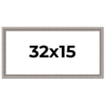 thumbnail image 1 of 32x15 Frame Grey Real Wood Picture Frame Width 1.25 inches | Interior Frame Depth 0.5 inches | Hans, 1 of 8
