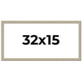 thumbnail image 1 of 32x15 Frame Grey Solid Wood Picture Frame Width 1 Inches | Interior Frame Depth 0.5 Inches |, 1 of 8