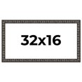 thumbnail image 1 of 32x16 Frame Black-Brown Medieval Solid Wood Picture Frame | 1.5 Inch Moulding Width | Gotham, 1 of 8