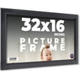 thumbnail image 1 of 32x16 Frame Black Passaggi Solid Wood Picture Frame Width 1.5 Inches | Interior Depth 0.5 Inches |, 1 of 8