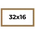 thumbnail image 1 of 32x16 Frame Black and Gold Distressed Solid Wood Sonoma Picture Frame | 1.625 Inch Moulding Width |, 1 of 8
