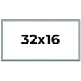 thumbnail image 1 of 32x16 Frame Blue Scuffed Farm Board Solid Wood Picture Frame Width 0.75 Inches | Interior Depth 0.5, 1 of 8