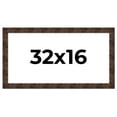 thumbnail image 1 of 32x16 Frame Brown Burl Real Wood Picture Frame Width 1.625 Inches | Interior Frame Depth 0.5 Inches, 1 of 8
