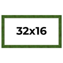 32x16 Frame Green Burl Solid Wood Picture Frame | 1.75 Inches Moulding Width | Interior Frame Depth