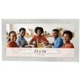 thumbnail image 1 of 32x16 Frame White Real Wood Picture Frame Width 1.5 inches | Interior Frame Depth 0.5 inches | Barn, 1 of 8