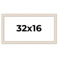 thumbnail image 1 of 32x16 Frame White Real Wood Picture Frame Width 1.75 inches | Interior Frame Depth 0.5 inches |, 1 of 8