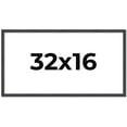 thumbnail image 1 of 32x16 Rustic Brown Real Wood Picture Frame Width 0.75 inches | Interior Frame Depth 0.5 inches |, 1 of 8