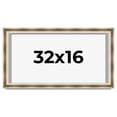 thumbnail image 1 of 32x16 Shadow Box Frame Silver | 1.75 inches Deep Real Wood Traditional Shadowbox Display Frame | UV, 1 of 8